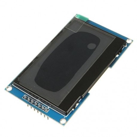 Szín: kék - TZT 2,4&quot  2,42 hüvelykes 128x64 OLED LCD kijelző modul SSD1309 12864 7 tűs SPI/IIC I2C soros interfész