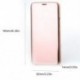 Anyaga: ABS - Clear Mirror Case Flip Stand Tok Karcolásmentes Ütésálló telefonvédő tok Samsung S9 Plus Note 9 S8