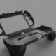 Fekete szín - Mobil gamepad vezérlő joystick shell tok Sony PS Vita fat / PSV 1000 L2 R2 Game Trigger Grip játékkonzol