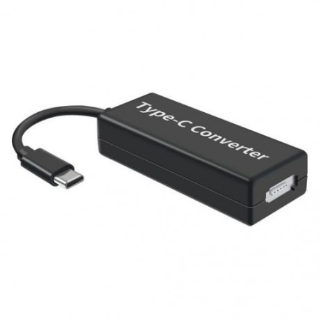 Fekete szín - 2/1-C típusú konverter notebookhoz Tápadapter Töltő Töltő Adapterkábel Adatkábel Átalakító Fej