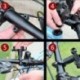 Fekete szín - Alumíniumötvözet fix mobiltelefon-tartó, állítható szélességű, motorkerékpárokhoz használható
