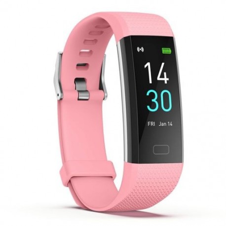 Szín: rózsaszín - 16 sport mód Sport Smart Watch IP74 Vízálló okosóra érintőképernyős vezeték nélküli intelligens