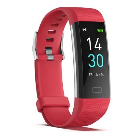 Piros szín - 16 sport mód Sport Smart Watch IP74 Vízálló okosóra érintőképernyős vezeték nélküli intelligens