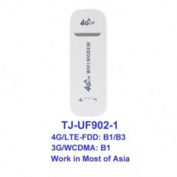Fehér szín - 4G LTE USB modem hálózati adapter WiFi hotspot SIM-kártyával 4G vezeték nélküli router Win XP Vista 7/10