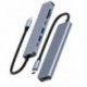 7 az 1-ben USB C hub és 4K HDMI-kompatibilis Type C adapter OTG Thunderbolt 3 dokkoló PD TF SD-vel Macbook Pro/Air iPad XPS