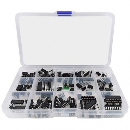 Fekete szín - 150 db Opamp Oszcillátor Időzítő Optocsatoló IC Pwm IC Chip választék Műveleti erősítő PC817 NE555