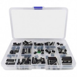 Fekete szín - 150 db Opamp Oszcillátor Időzítő Optocsatoló IC Pwm IC Chip választék Műveleti erősítő PC817 NE555