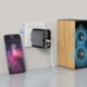 Vezeték nélküli adapter Bluetooth-kompatibilis 5.0 vevő TF / U lemez lejátszás QC 2.0 töltés fejhallgató TV-hez IR APP