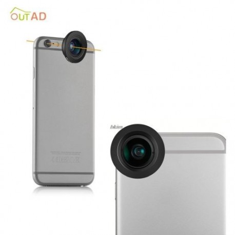 OUTAD 120°-os széles látószögű/mikroobjektív 2 az 1-ben rögzíthető mobiltelefon-kamera objektívekhez Samsung Android