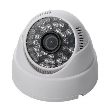 Fehér szín - Új 1100TVL CMOS biztonsági kamera 48LED IR színes beltéri 3,6mm Dome CCTV megfigyelő kamera HD minőségben