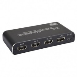 2x2 mátrix kapcsoló elosztó támogatás PCM2, 5.1CH, DTS5.1, D-TrueHD HDMI-kompatibilis kapcsoló 2x2 támogatás HDCP