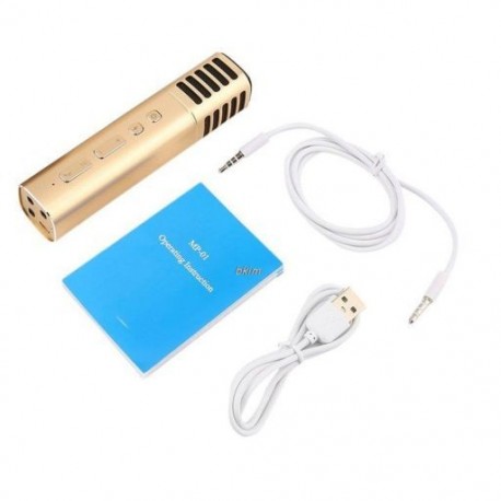 Hordozható Electret Felvevő mikrofon Élő Reverb Hangeffektusok Veszteségmentes mobiltelefon High Fidelity karaoke AUX