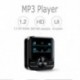 Fekete szín - Mini Bluetooth-kompatibilis sportlejátszó MP3 zenelejátszó hangfelvétel Beépített 8 GB-os HiFi hordozható