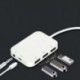 Szín: elefántcsont - 2 az 1-ben USB 3.0 Type-C adapter PD gyorstöltési tápegység mobiltelefon külső U lemezkonverter