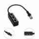 Szín: 1-3 - 1 db RJ45 LAN csatlakozó Ethernet hálózati elosztó adapter 1 dugasz-3 aljzatú adapterkábel hálózati