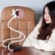 Fehér szín - Univerzális Lazy Bed asztali autós állványra rögzíthető hosszú kar tartó mobiltelefonhoz, akasztós