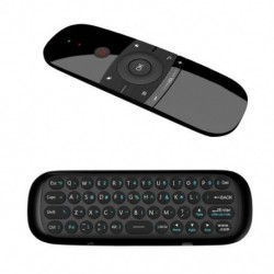 Fekete szín - Wechip W1 Fly Air Mouse vezeték nélküli billentyűzet egér 2.4G újratölthető mini távirányító