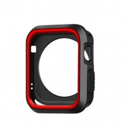 Szín: 42mm - Kétszínű védőburkolat szilikon Apple karórához 2/3 védőtok tok Apple Watch szíjhoz 42 mm 38 mm színes