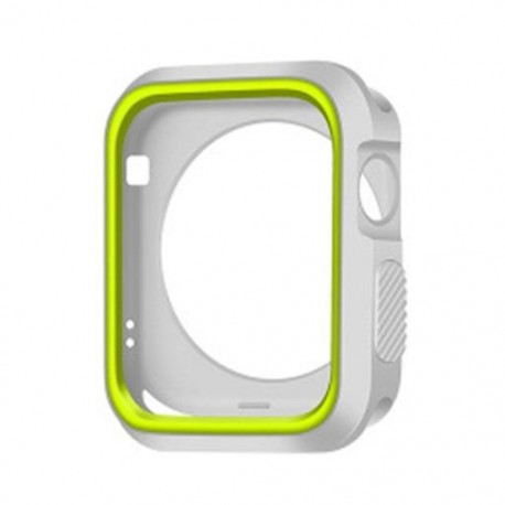 Szín: 42mm - Kétszínű védőburkolat szilikon Apple karórához 2/3 védőtok tok Apple Watch szíjhoz 42 mm 38 mm színes