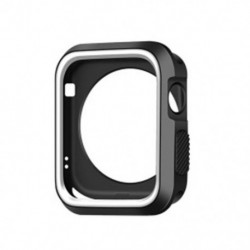 Szín: 38mm - Kétszínű védőburkolat szilikon Apple karórához 2/3 védőtok tok Apple Watch szíjhoz 42mm 38mm Color drop