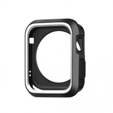 Szín: 38mm - Kétszínű védőburkolat szilikon Apple karórához 2/3 védőtok tok Apple Watch szíjhoz 42mm 38mm Color drop