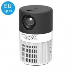 Szín: fekete fehér EU - Mini projektor 480*360 támogatás 1080P USB mini fénysugárzó telefonhoz okostelefonhoz házimozi