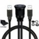 Szín: 1M egyetlen USB port - Autós műszerfalba süllyesztett USB dokkoló adapter műszerfali panel 3.0 csatlakozó dugasz