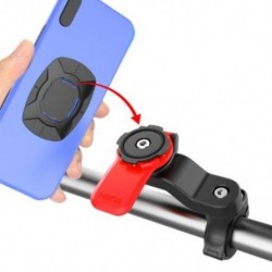 Fekete szín - Hegyi kerékpár telefontartó motorkerékpár mobiltelefon kormányra szerelhető bölcső, állítható 360°
