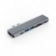Szín: 7 az 1-ben - USB 3.1 Type-C Hub HDMI-kompatibilis adapterhez USB C hub Hub 3.0 TF SD Reader Slot PD-vel MacBook Pro/Air