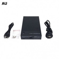 Szín: AU dugó - 3,5 hüvelykes HDD USB 3.1 tok C típusú merevlemez-ház USB C-SATA külső merevlemez-olvasó 3,5 hüvelykes