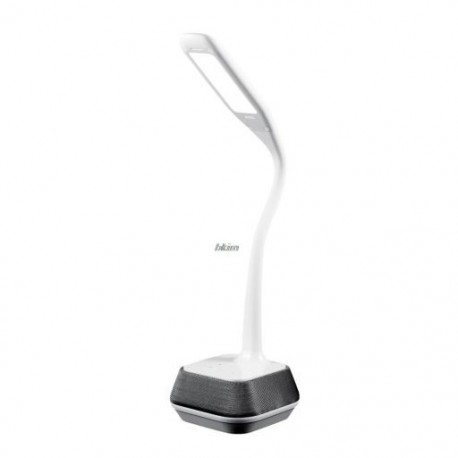 Szín: UK csatlakozó AM303003 - M6 asztali lámpa bluetooth kompatibilis hangszóró UK/EU Led asztali lámpa Touch Dimmer Dc