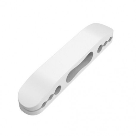 Fehér szín - 3db Kábelrendező Szilikon USB Kábeltekercselő Asztali Tidy Management Clips Kábeltartó a tápkábelhez Date