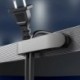 Fehér szín - 3db Kábelrendező Szilikon USB Kábeltekercselő Asztali Tidy Management Clips Kábeltartó a tápkábelhez Date