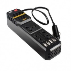 200W DC 12V - AC 220V Hordozható autós tápfeszültség inverter töltő konverter adapter Univerzális autó tartozékok USB