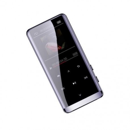 Fekete szín - 1,8 hüvelykes MP3 lejátszó Mp4 média Fm rádió Hifi zenelejátszó Walkman sportzene hangszóró angol