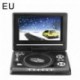 Szín: EU - 9,8 hüvelykes hordozható mobil DVD mini televízióval, beépített akkumulátorral Intelligens kikapcsolás