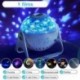 Szín: 1 film - Fókuszáló projektor éjszakai fény Bluetooth hangszóróval Csillagos égbolt forgó zenelejátszó LED