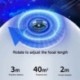 Szín: 1 film - Fókuszáló projektor éjszakai fény Bluetooth hangszóróval Csillagos égbolt forgó zenelejátszó LED