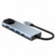 Szín: 5 az 1-ben - USB C hub HDMI-kompatibilis Rj45 100M VGA adapterhez OTG Thunderbolt 3 dokkoló PD TF SD jack 3,5 mm-es