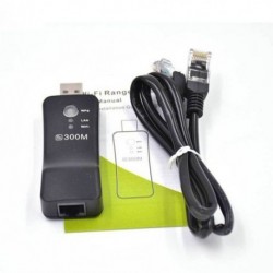 300 Mpbs USB vezeték nélküli WiFi Smart TV hálózati adapter Univerzális HDTV RJ45 Lan Port Repeater AP WPS Samsung LG Sony