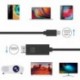 Szín: tápegység nélkül - TYPE-CUSB3.1 HDMI-kompatibilis adapterkábelhez C típusú vetítővászon 4K30Hz TV-átalakító