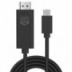 Szín: tápegységgel - TYPE-CUSB3.1 HDMI-kompatibilis adapterkábelhez C típusú vetítővászon 4K30Hz TV-átalakító kábel
