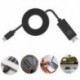 Szín: tápegységgel - TYPE-CUSB3.1 HDMI-kompatibilis adapterkábelhez C típusú vetítővászon 4K30Hz TV-átalakító kábel