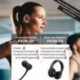 Szín: Szürke - Bone Conduction fejhallgató Bluetooth-kompatibilis vezeték nélküli vízálló, kényelmes viselet nyitott