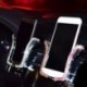Szín: rózsaszín - Univerzális autós telefontartó Bing Crystal Rhinestone autós szellőzőnyílással rögzíthető