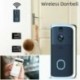 Fekete szín - M7 WIFI csengő Smart Home vezeték nélküli telefon ajtócsengő kamera biztonsági videó kaputelefon 720P HD