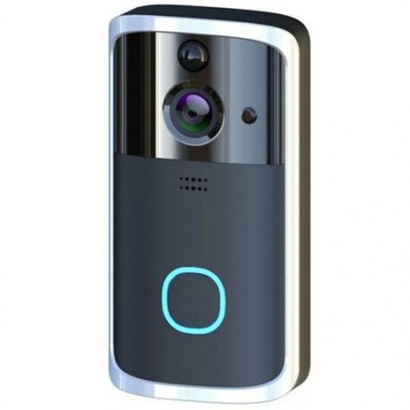 Fekete szín - M7 WIFI csengő Smart Home vezeték nélküli telefon ajtócsengő kamera biztonsági videó kaputelefon 720P HD