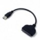 Kábel hossza: 0,2 m - USB 3.0 SATA 3 kábel Sata-USB adapter akár 6 Gbps-ig Támogatás 2,5 hüvelykes külső SSD HDD