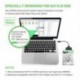 Kábel hossza: 0,2 m - USB 3.0 SATA 3 kábel Sata-USB adapter akár 6 Gbps-ig Támogatás 2,5 hüvelykes külső SSD HDD
