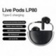 Fehér szín - Lenovo LP80 fejhallgató TWS Bluetooth-kompatibilis vezeték nélküli fülhallgató Sports Movement Fitness